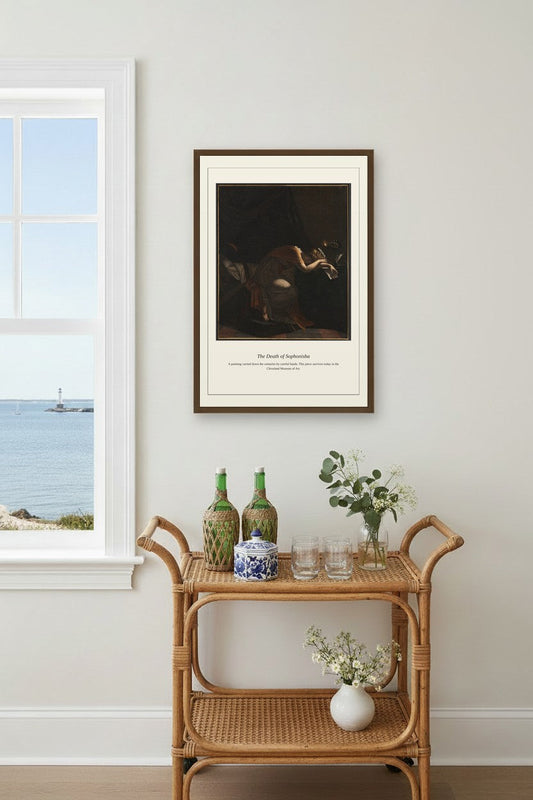 The Death of Sophonisba — Antique Historical Print