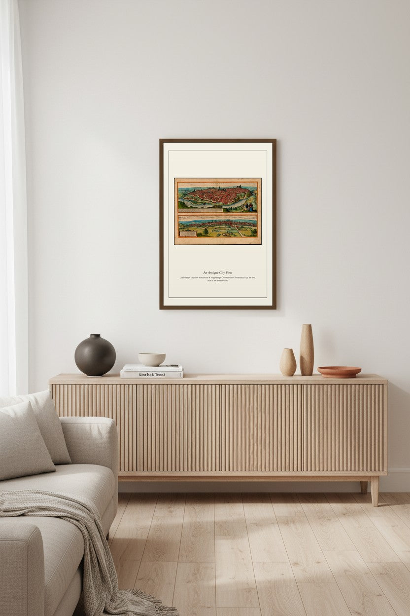 Toledo — Antique City Map Print