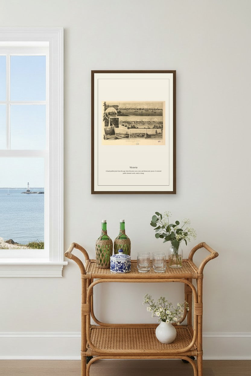 Victoria — Antique Map Print