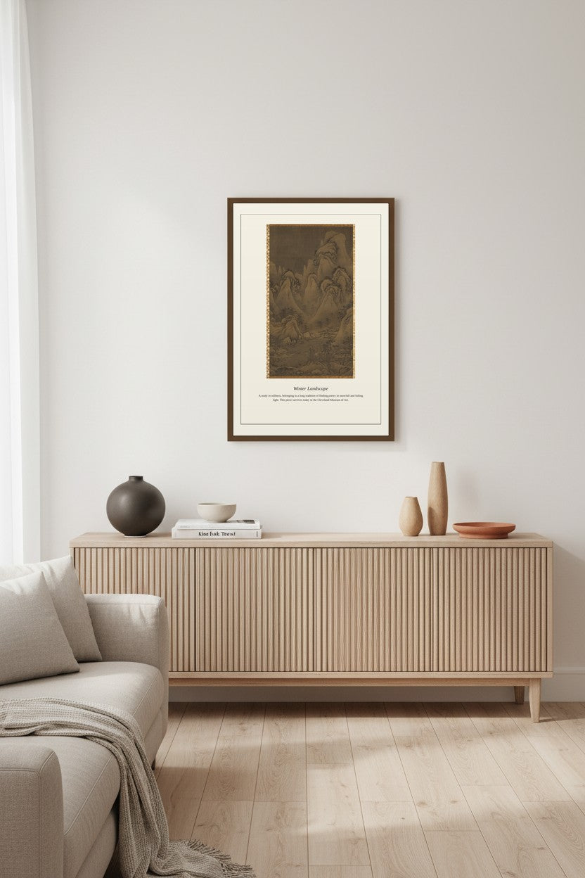 Winter Landscape — Antique Landscape Print